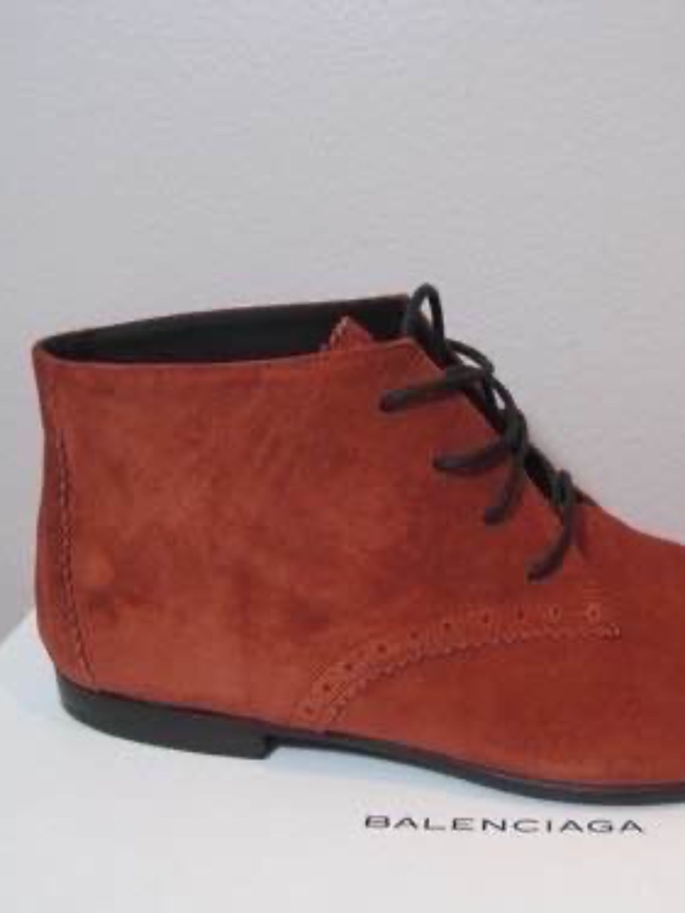 NIB Balenciaga Arena Brick Oxford Ankle Boots Booties Shoes 39.5 - Picture 2 of 5